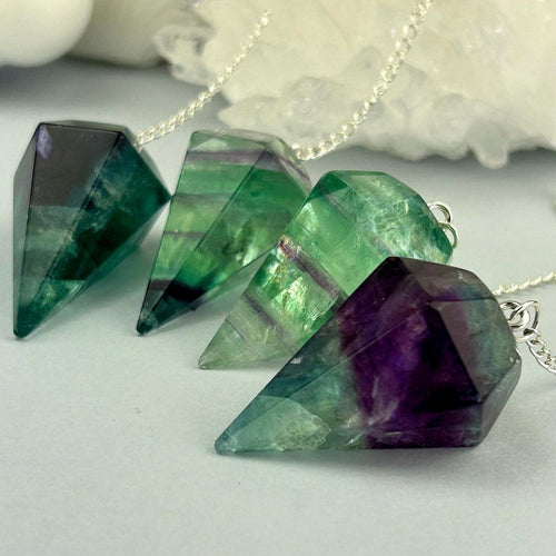Purple And Green Fluorite Pendulum