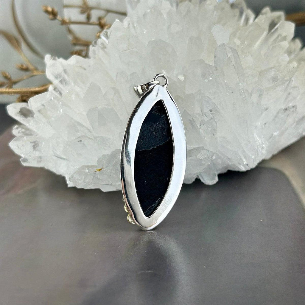 Black Tourmaline Raw Assorted Shape Pendants
