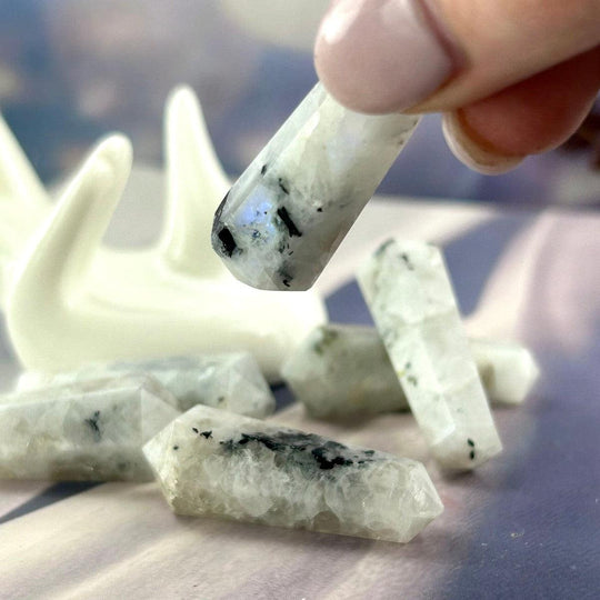 Rainbow Moonstone Small Double Terminated Points