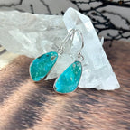Turquoise Crystal Drop Earrings