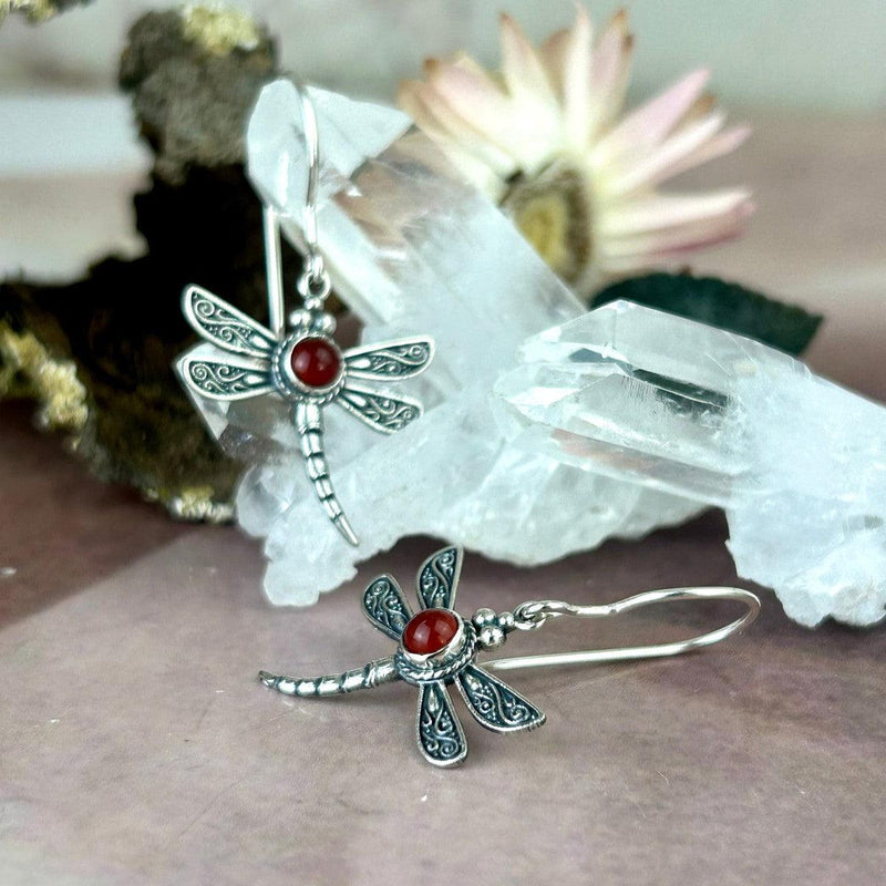 Dragonfly Pendant And Earrings Set