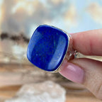 Battered Silver Crystal Ring