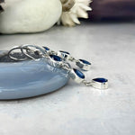 Kyanite Teardrop Triple Drop Earrings