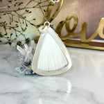 Scolecite Curved Triangle Large Pendant