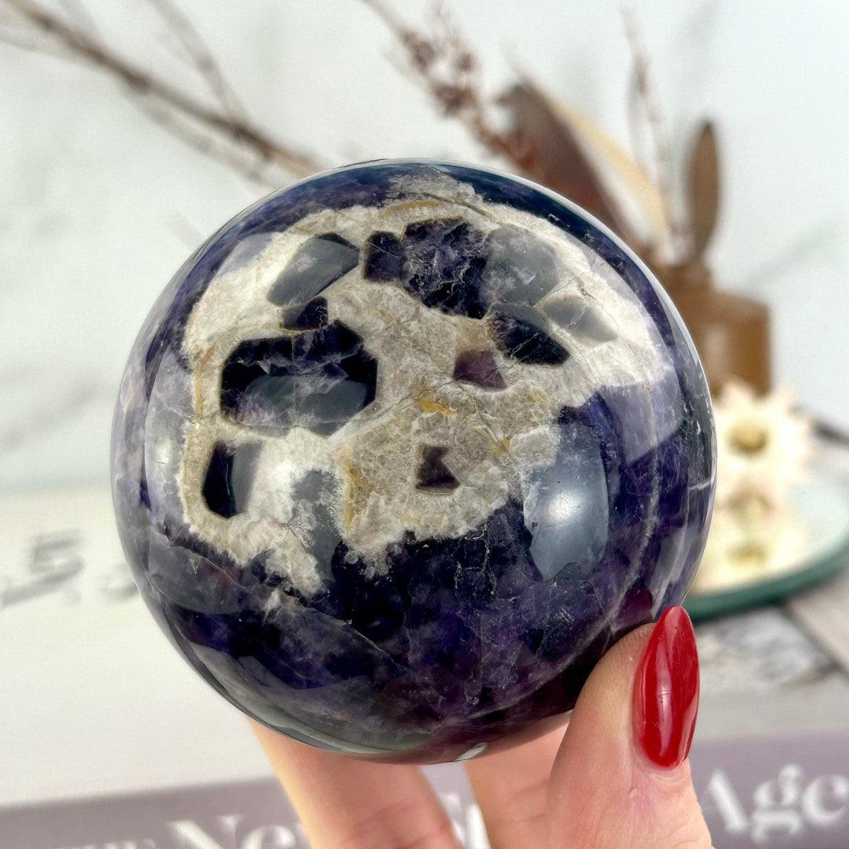 High Grade Amethyst Crystal Ball