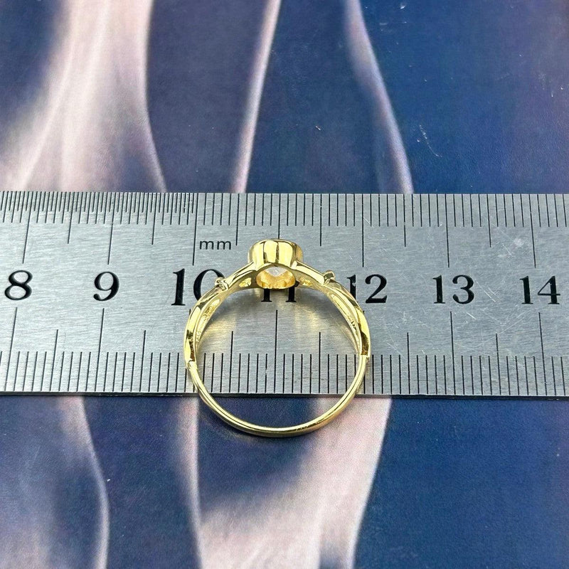 Loop Band Moonstone Ring