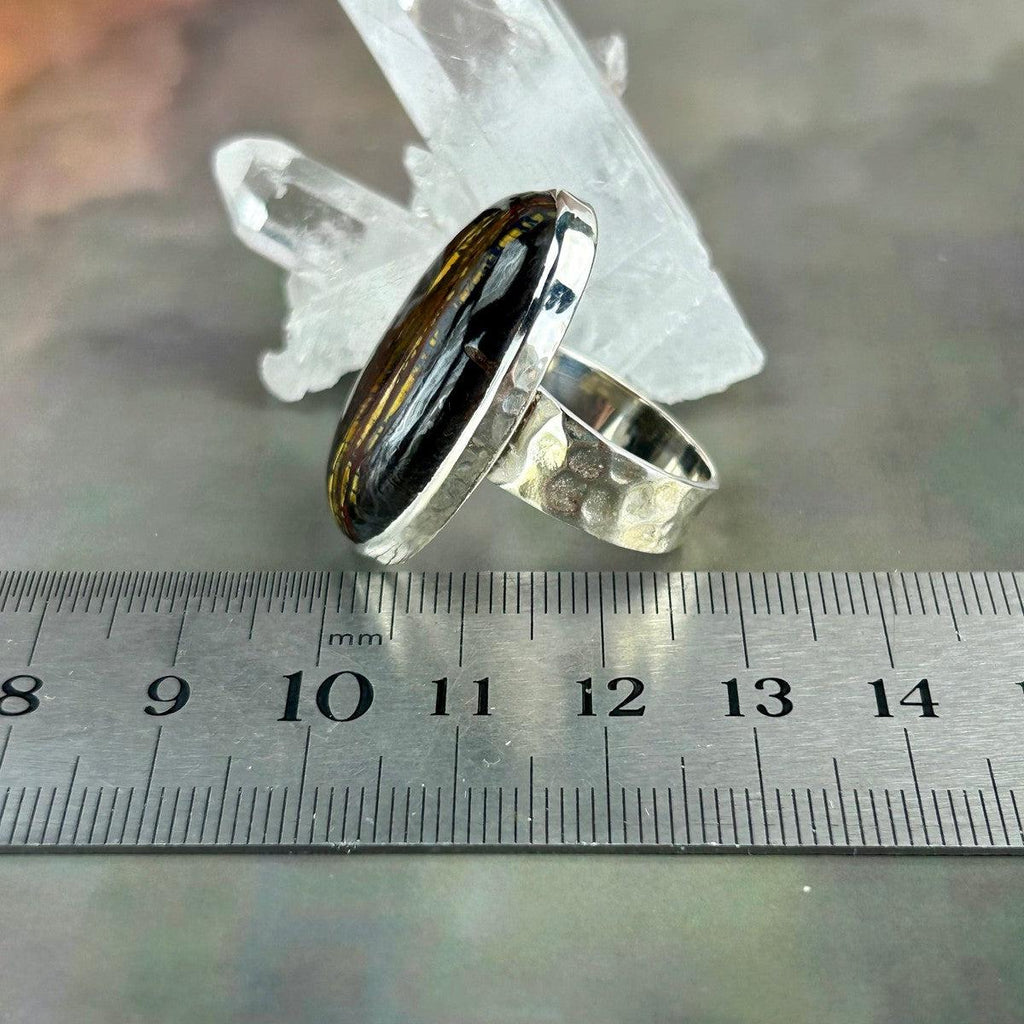 Gold And Red Crystal Ring