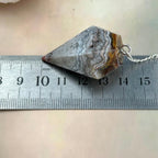 Agate Silver Chain Pendulum