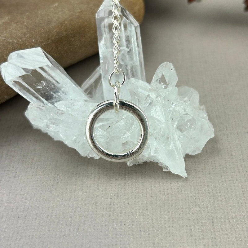 Crystal Pendulum With Silver Chain