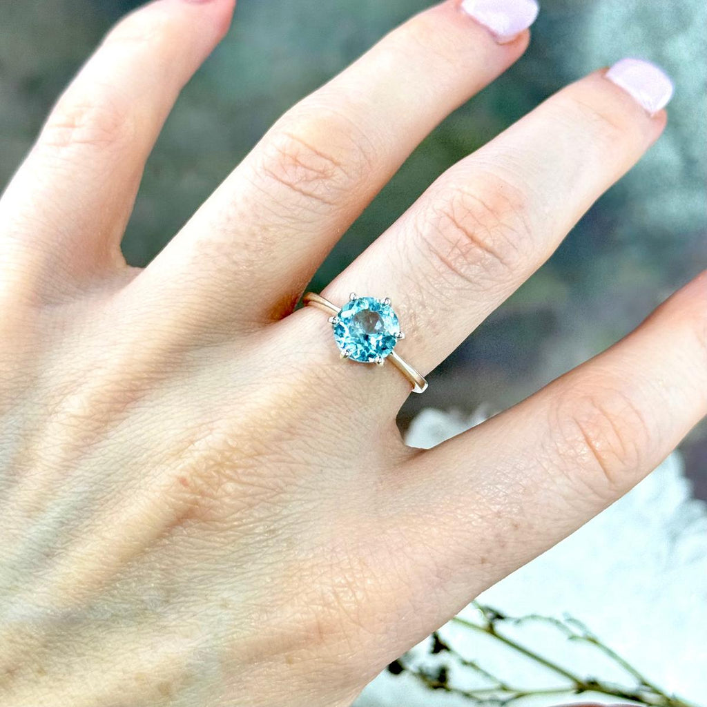 Assorted Gemstone Brilliant Cut Ring
