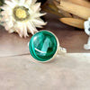 Round Malachite Ring