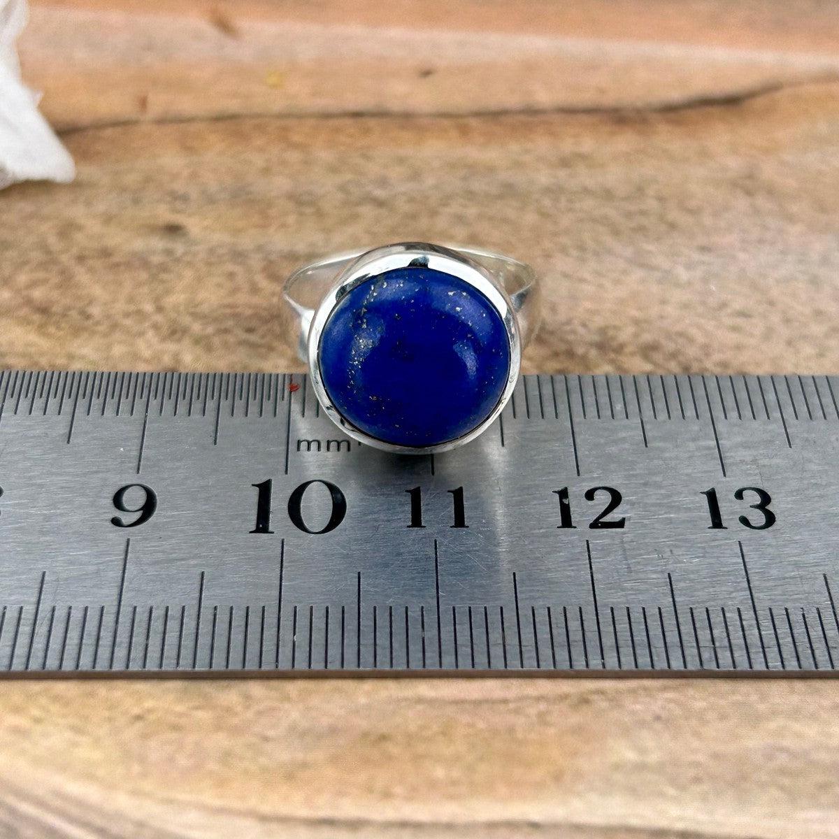 Blue And Gold Crystal Ring