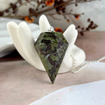 Epidote Mixed Crystal Pendulum