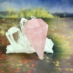 Rose Quartz Crystal Pendulum