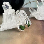 Rough Cut Diopside Earrings