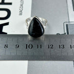 Battered Silver Crystal Ring