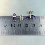 Amethyst Petite Stud Earrings