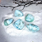 Genuine Larimar Tumbled Stone