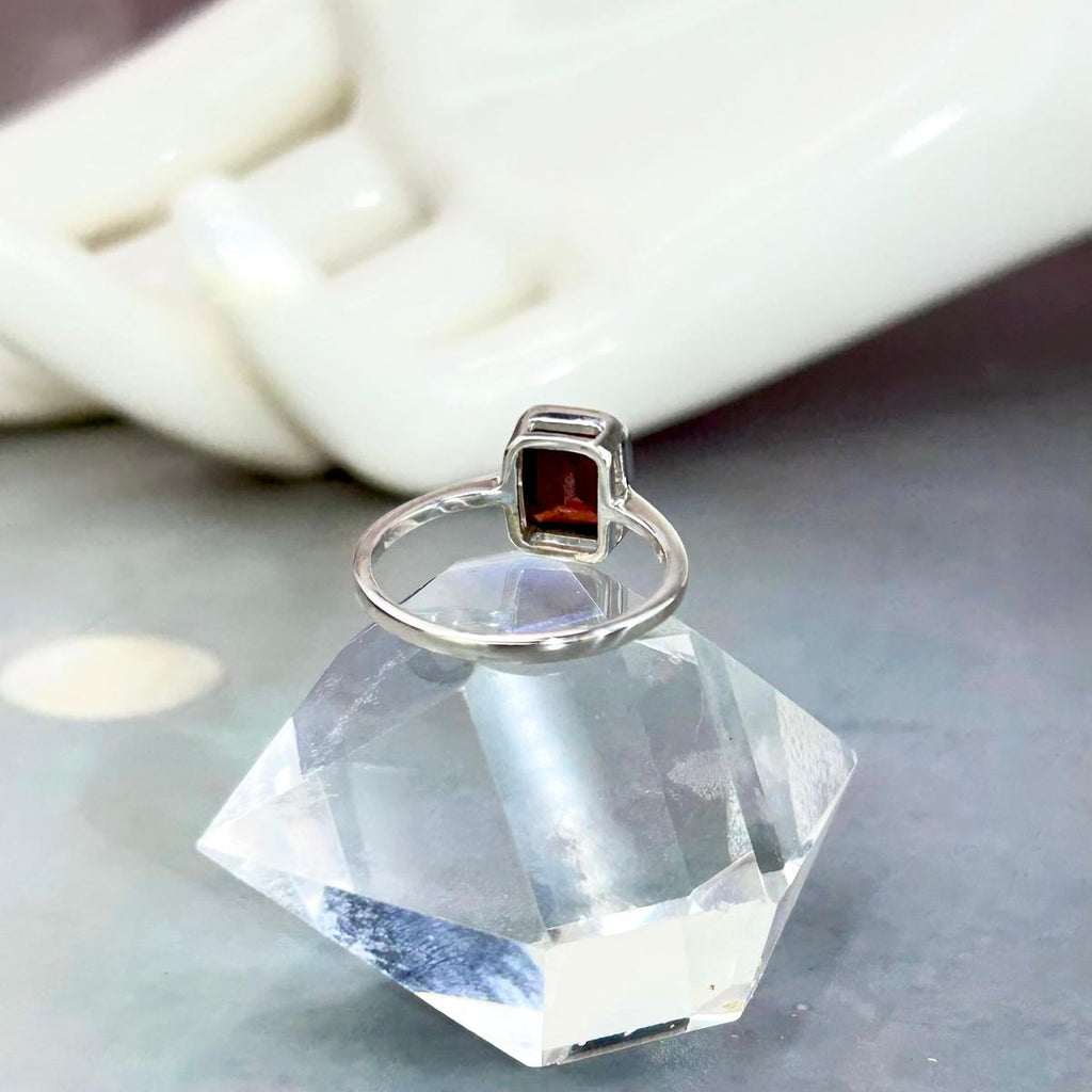 Assorted Gemstone Emerald Cut Ring