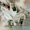 Smokey Lemon Quartz with Phantom inclusions Rectangle Ornate Pendants