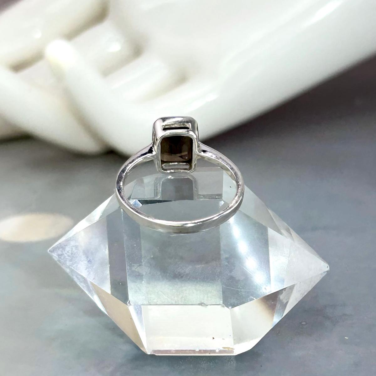 Assorted Gemstone Emerald Cut Ring