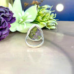 Green Serpentine And Stichtite Ring