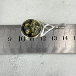 Baltic Green Amber Round Celtic Pendants