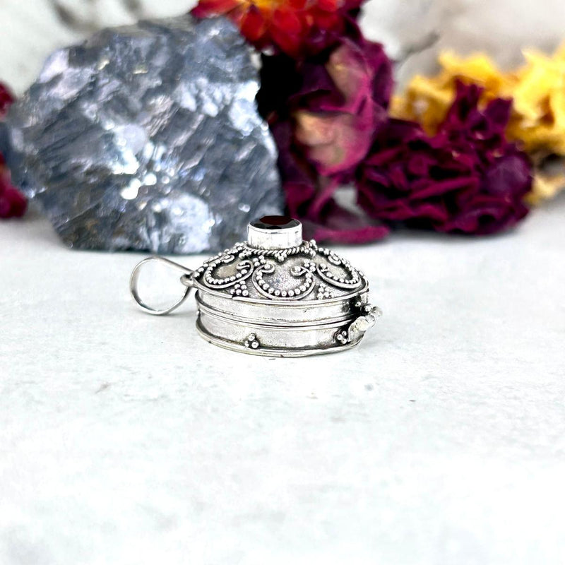 Garnet Posion Locket Pendant