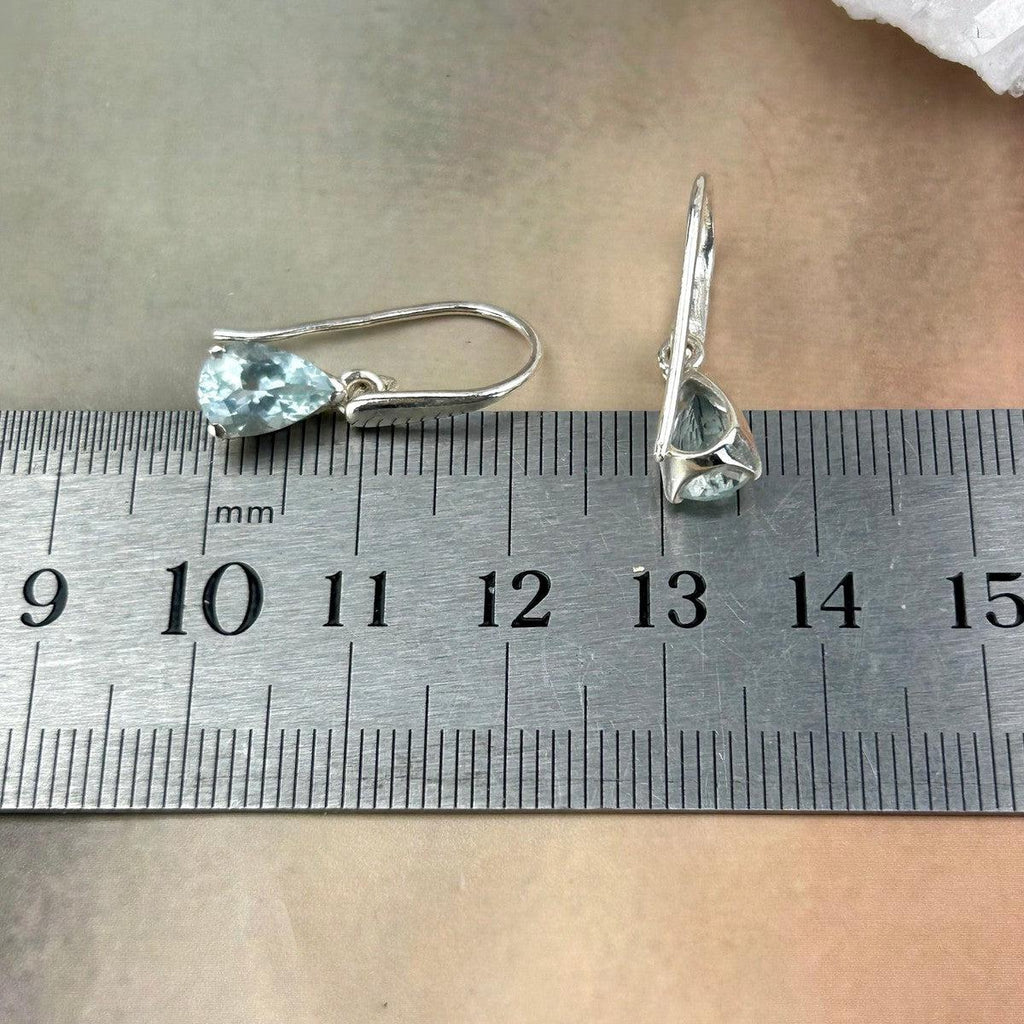 Petite Aquamarine Gemstone Earrings