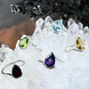 Assorted Gemstone Teardrop Cut Wave Ring