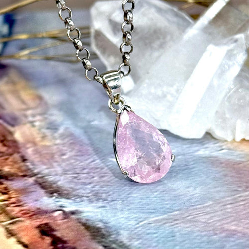 Morganite Teardrop Cut Pendant