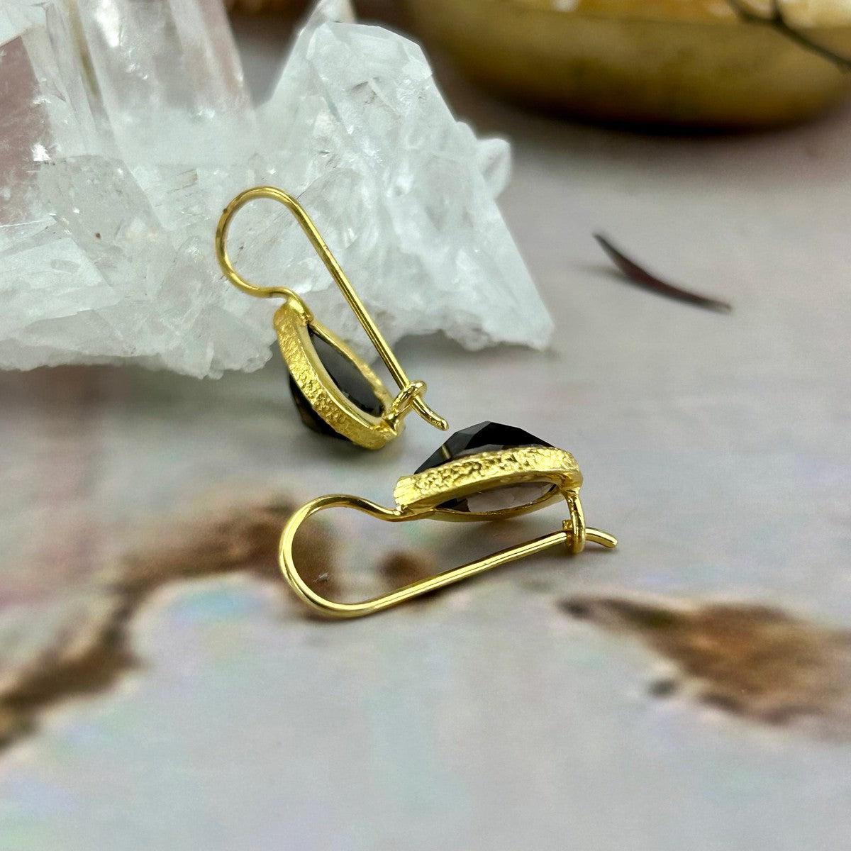Smokey Quartz Drop Earrings