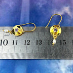 Amethyst Crystal Delicate Earrings