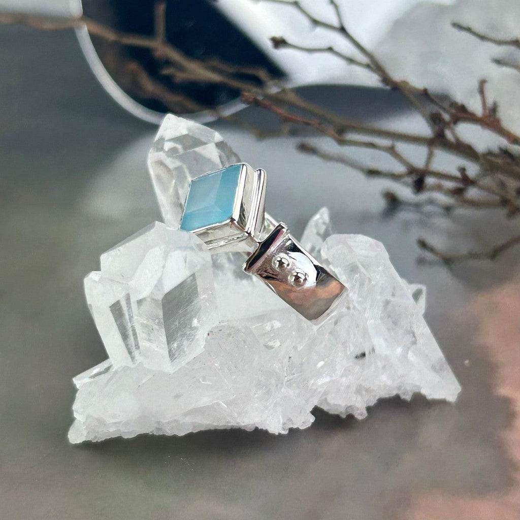 Chalcedony Sterling Silver Ring