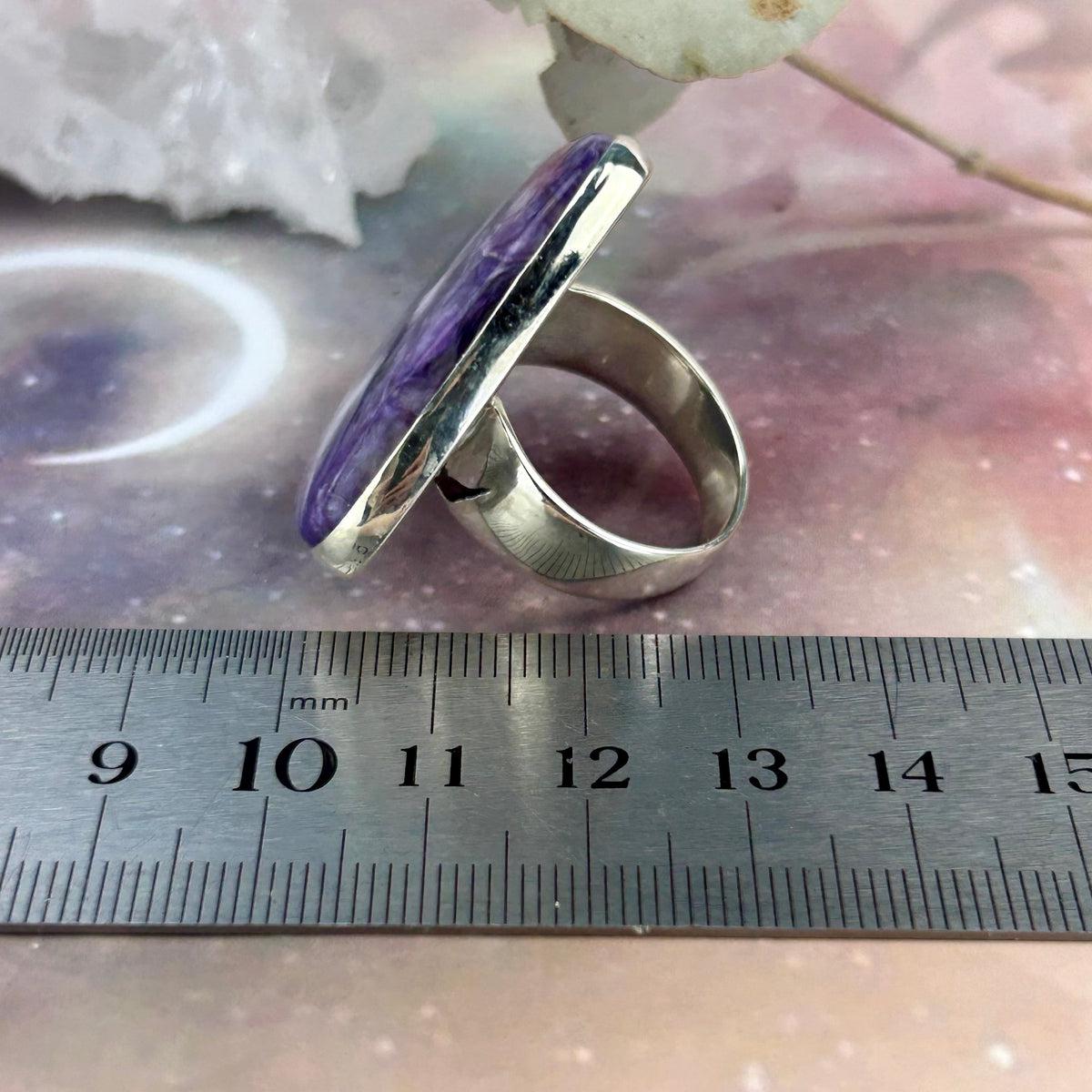 Women's Large Crystal Ring
