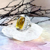 Real Citrine Sterling Silver Ring