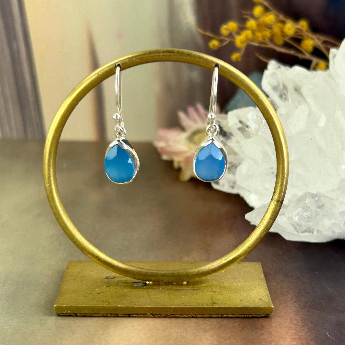 Pear Cut Crystal Drop Earrings