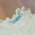 Assorted Gemstone Three Stone Stacker Rings