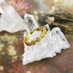 Blue Topaz Flower Ring