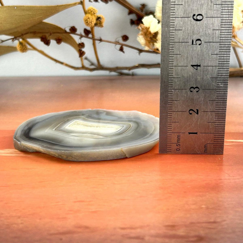 Polished Agate Crystal Slice