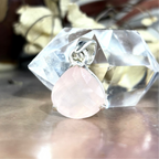 Frosted Pink Stone Pendant