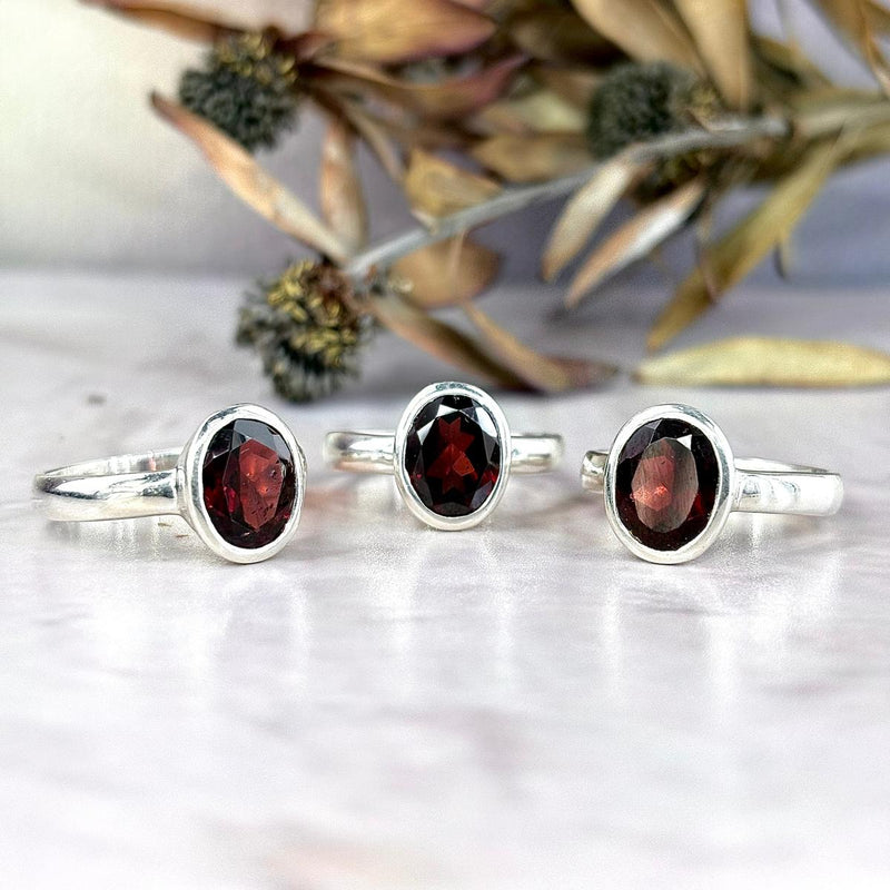 Garnet Silver Jewellery
