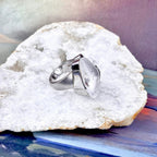 Sterling Silver Quartz And Amethyst Ring