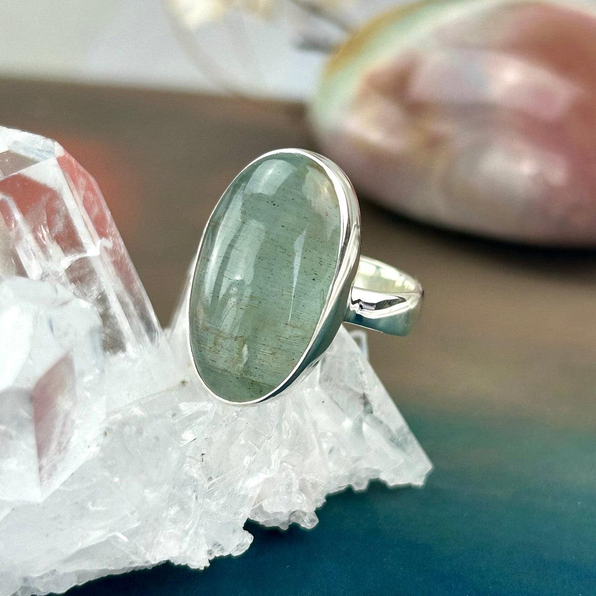 Aquamarine Sterling Silver Ring