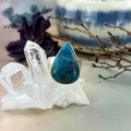 Teardrop Apatite Ring