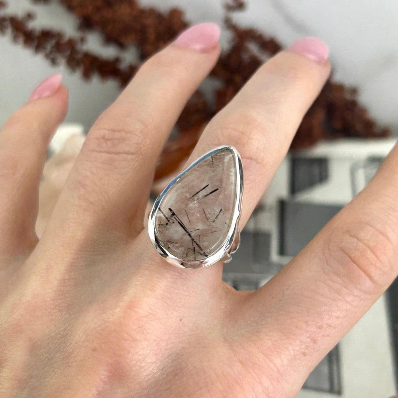 Women's Small Size Crystal Ring