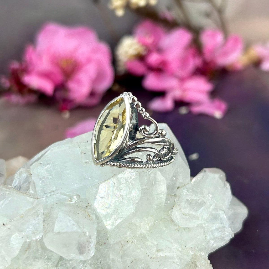 Marquise Cut Citrine Ring