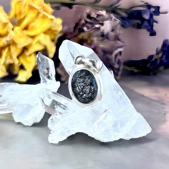 Tourmalated Quartz Oval Cut Pendant