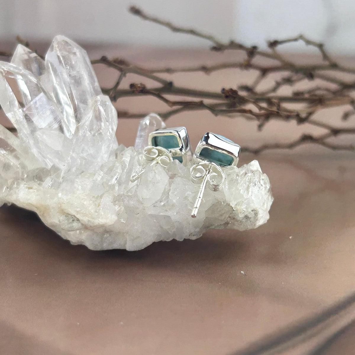 Dominican Republic Larimar Earrings
