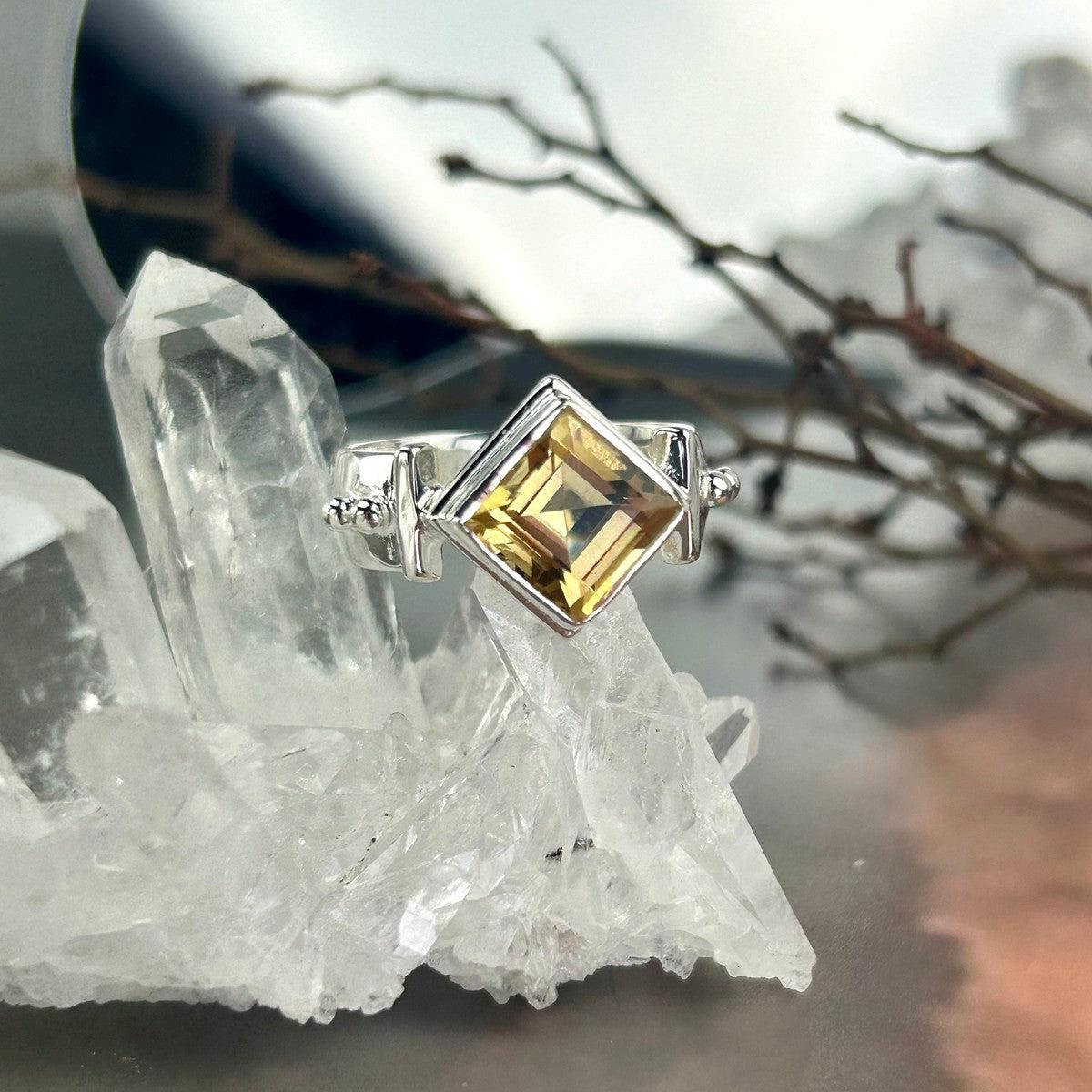 Citrine Sterling Silver Ring